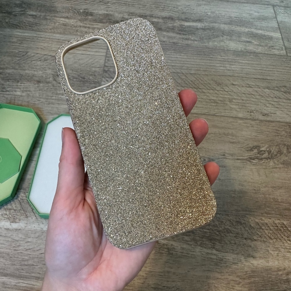 Swarovski iPhone 14 Pro Max Gold Case